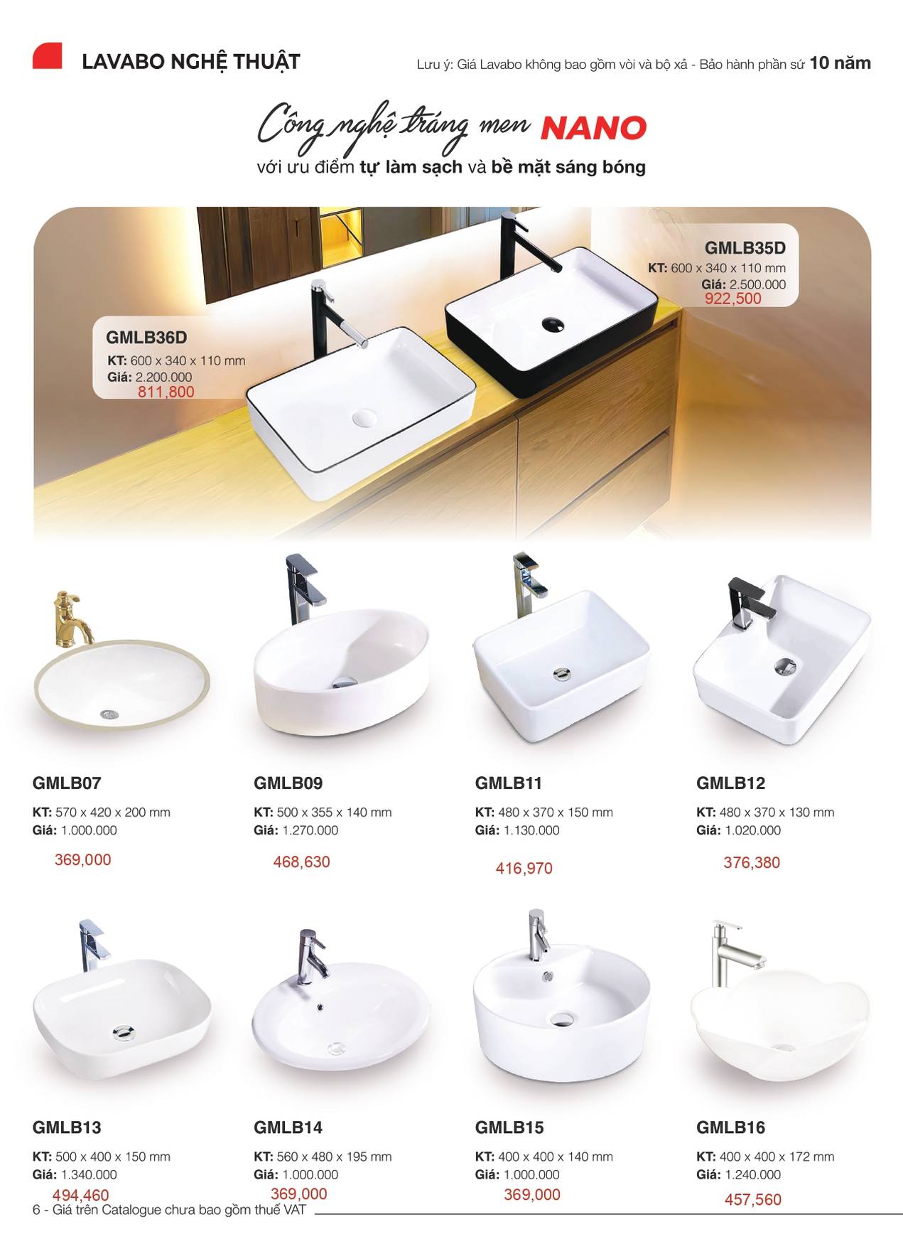 Thiết bị vệ sinh GAMA Catalogue và Bảng giá mới nhất 2025 /Page 6